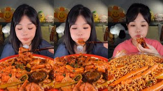 MUKBANG  ASMR  EATING FOOD 148 [upl. by Nylehtak]