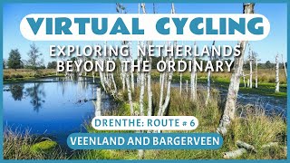 Fietsroute Veenland en Bargerveen  Virtueel Fietsen [upl. by Yekcaj37]