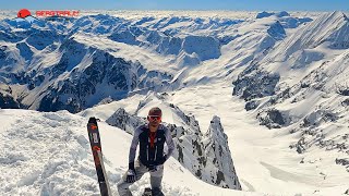 Ortler Minnigeroderinne climb and ski 2024 [upl. by Winterbottom]