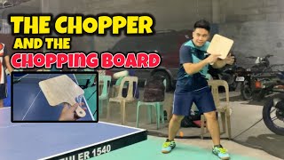 Table Tennis Game using a Chopping Board [upl. by Ataeb]