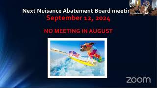 Nuisance Abatement Board [upl. by Nevyar734]