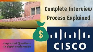 Selection Process at Cisco  OnCampus Internship  Thapar University Placements [upl. by Naud]