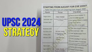 UPSC IAS Preparation Strategy for 2024  UPSC Strategy 2024 [upl. by Neerom]