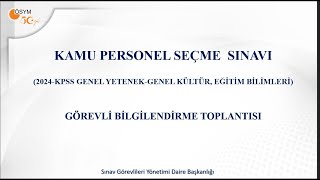 2024 KPSS GY GK EĞİTİM Bilimleri Görevli Eğitim Sunumu [upl. by Inat821]