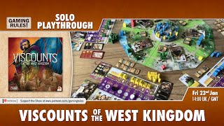 Viscounts of the West Kingdom  Solo Playthrough [upl. by Llebpmac]