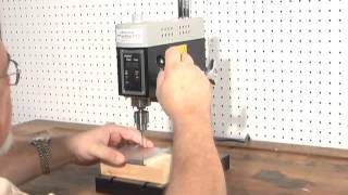 Demonstration of MicroLux 82959 Benchtop Variable Speed Mini Hobby Drill Press [upl. by Ardnaiek]