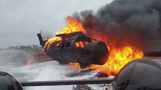 Helicopter Fire Fighting Course  Offshore [upl. by Enyalaj863]