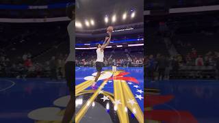 Paul George From the EmiratesNBACup logo at half court 🏆 Shorts [upl. by Ahsirpac]