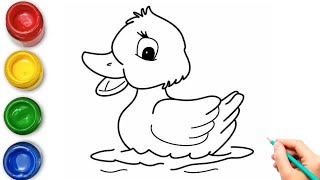 How to Draw a Duck  Duck Drawing  How to Draw Duck  Draw Smart [upl. by O'Connor]