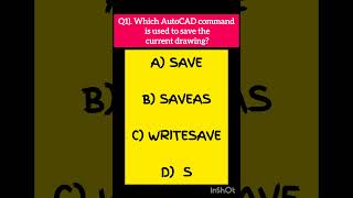 Answer fast as soon as you play this Video  Autocad Question [upl. by Lowry]