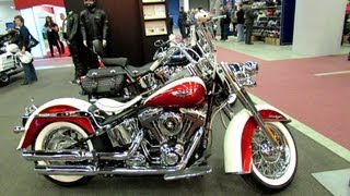 2013 HarleyDavidson Softail Deluxe  Walkaround  2013 Montreal Motorcycle Show [upl. by Bride648]