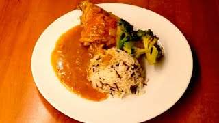 Poulet croustillant amp Sauce curry thaï servi avec brocoli  Repas pour la semaine  Recette  170 [upl. by Annasoh]