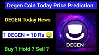 Degen coin price prediction 2024  Degen coin today news  Degen coin prediction  Degen coin news [upl. by Leitao]