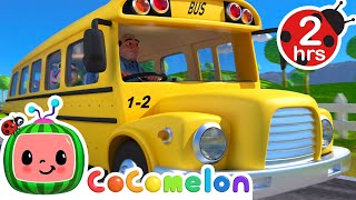 🚍 Wheels on the Bus KARAOKE 🚍 2 HOURS OF CoComelon  Sing Along With Me  Moonbug Kids Songs [upl. by Monah]