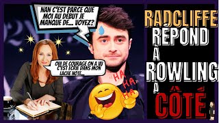 DANIEL RADCLIFFEHARRY POTTERRÉPOND TOTALEMENT À CÔTÉ À JK ROWLING [upl. by Melda]