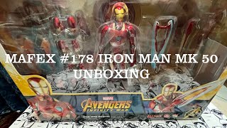 MAFEX no178 Infinity War Iron Man MK50 UNBOXING Video mafex ironman [upl. by Laehcym]