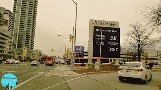 Driving to the Fairview Mall Toronto – Nov 8 2023 [upl. by Newnorb]