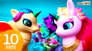 🦄 BIG unicorns vs LITTLE unicorns  Unicorn toys play  unicorn cartoon for toddlers [upl. by Alrep810]