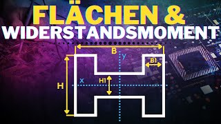 Wie berechne ich Flächenmoment amp Widerstandsmoment  Grundlagen Festigkeitslehre [upl. by Ahsia]