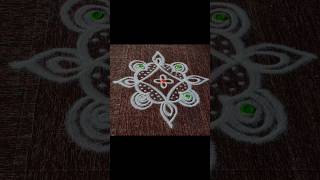 Simple kutty kolam designs 🌺small rangoli designs daily use 🌺shortvideomuggulukolamrangoli [upl. by Hillier]