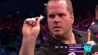 Darts 2024 European Championship Round 2  Van Duijvenbode v Gurney Highlights [upl. by Anuat]