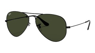 Lentes Ray Ban Aviator Classic Large Metal G15 [upl. by Jori650]