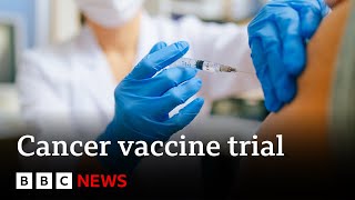 Thousands of cancer patients to trial personalised vaccines in England  BBC News [upl. by Nednil42]