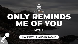 Only Reminds Me Of You  MYMP Male Key  Piano Karaoke [upl. by Dupuy]