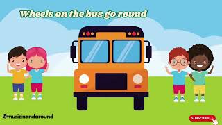 Wheels on The Bus kids rhymes song [upl. by Namwen]