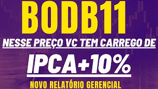 BODB11 vale a pena investir fi infra com rentabilidade bem maior do que um tesouro direto [upl. by Hakceber]