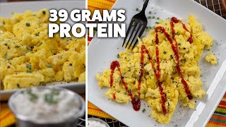 Healthy Scrambled Eggs with Cottage Cheese  Cheap amp Easy [upl. by Airamana97]