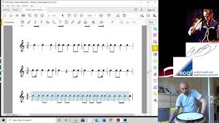 SCQF Level 2 Drumming  Level 2 Monotones TUTORIAL VIDEO [upl. by Assanav]