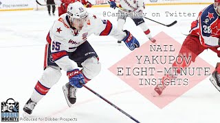 EightMinute Insights Nail Yakupov 202021 KHL  A CambieKev Scouting Video  vs Amur [upl. by Ahseei]