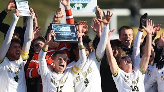 Mens soccer tops Gustavus in PKs for secondstraight MIAC Playoff title [upl. by Cohlier]