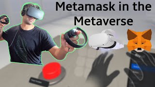 Connecting an Oculus Quest Unity Game to Metamask with FusedVR APIs [upl. by Casey]