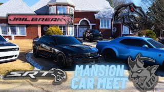 TOOK MY HELLCAT JAILBREAK REDEYE TO A MANSION CAR SHOW🐈‍⬛🔥BEST MEET OF THE YEAR [upl. by Durware]