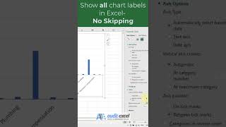 Tell Excel to show EVERY label in a chart [upl. by Alracal]