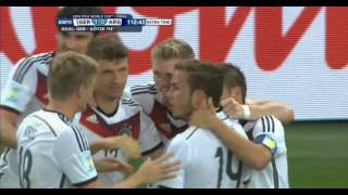 Mario Götze Germany vs Argentina 2014 FIFA World Cup Goal [upl. by Riamo442]