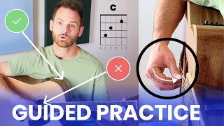 Guitar Yoga  15 minute Guided Technique Practice Session for Fingerstyle [upl. by Eaned]