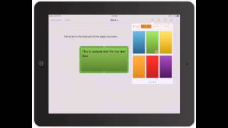 Pages for iPad Adding text boxes to word documents on iPad [upl. by Laundes888]