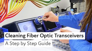 Cleaning Fiber Optic Transceivers Step by Step Guide [upl. by Anilecram]