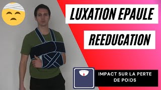 Luxation épaule  comment je la rééduque   impact sur la perte de poids [upl. by Ilesara96]