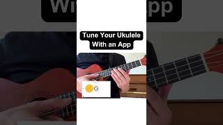 How to Tune Your Ukulele With an App shorts [upl. by Damara]