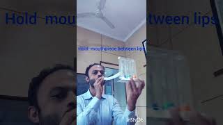 How to use Incentive Spirometer correctly pulmonaryrehab healthylungsincreaselungcapacity [upl. by Esorlatsyrc]