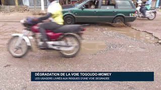 Dégradation de la voie TogoudoWomey  Les usagers livrés aux risques d’une voie dégradée [upl. by Mercola]