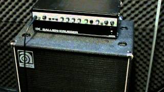 Gallien Krueger 800RB short demo [upl. by Liauqram955]