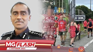 Tiga Lelaki Berpakaian Tidak Senonoh Ketika Larian Ditahan MGFlash [upl. by Elleinahc]