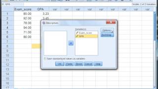 Calculating the Mean and Standard Deviation Using the Descriptives Procedure in SPSS [upl. by Elita]