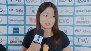 Round 5 Gibraltar Chess postgame interview with Ju Wenjun [upl. by Bernardo]