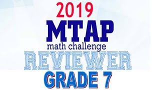 2019 GRADE 7 MTAP MATH CHALLENGE  ELIMINATION  PART 1 WITH ANSWERS [upl. by Nirroc768]